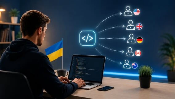 Український IT-експорт зростає та стабілізується на рівні $570 млн на місяць